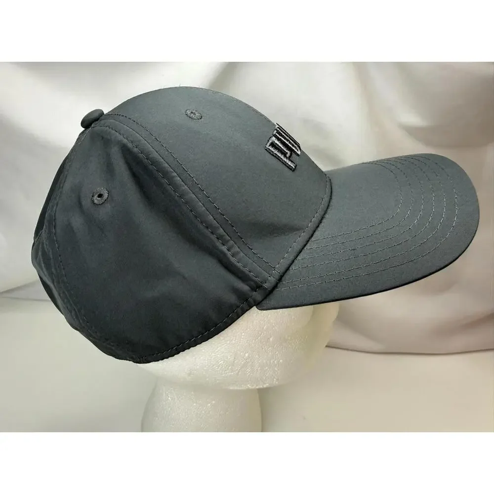 Puma Hat Cap Fitted Mens‎ L/XL Gray Stretch Polyester Golf Athletic Embroidered